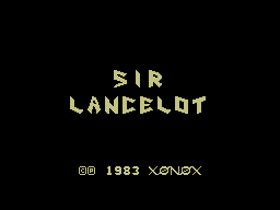 Sir Lancelot title screen for Colecovision